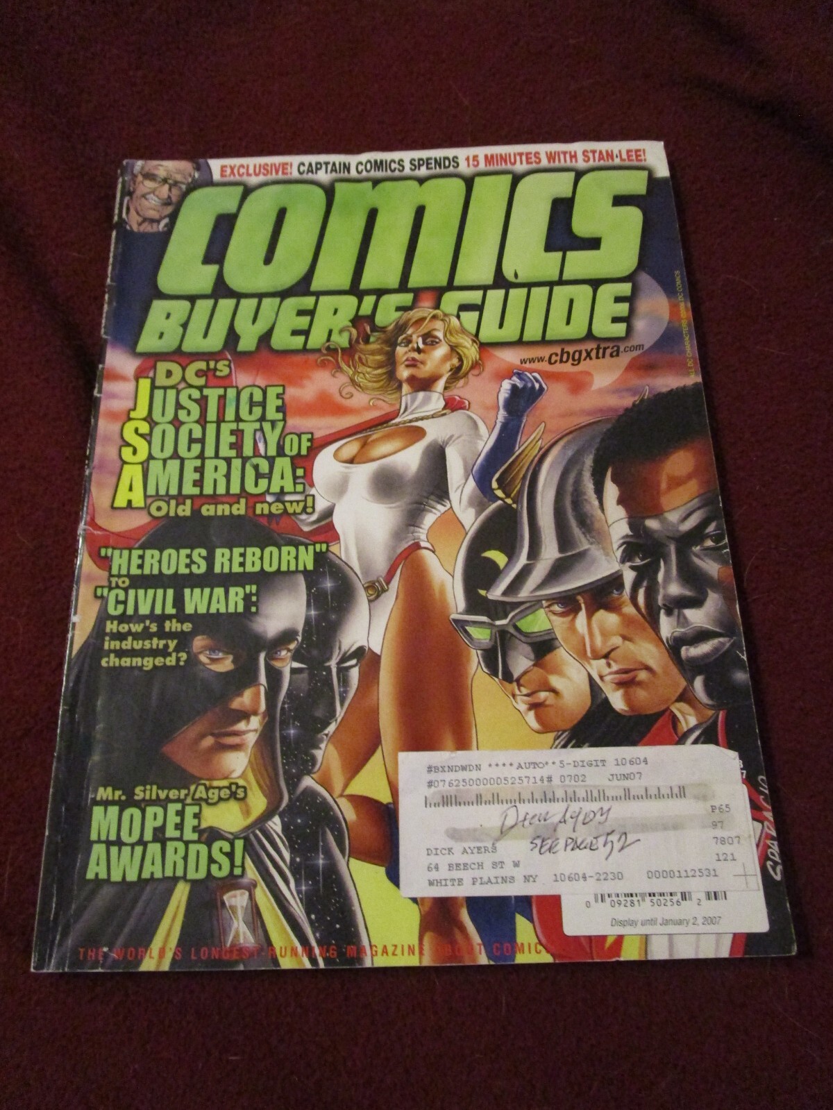 Comics Buyers Guide #1625 SIGNED by Dick Ayers Marvel Sgt. Fury Jack Kirby 2007