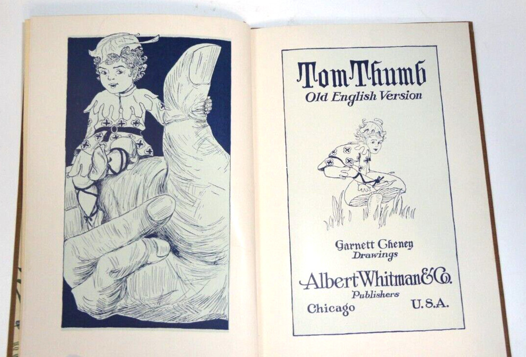 Tom Thumb old english version Albert Whitman, First Edition 1929 USA