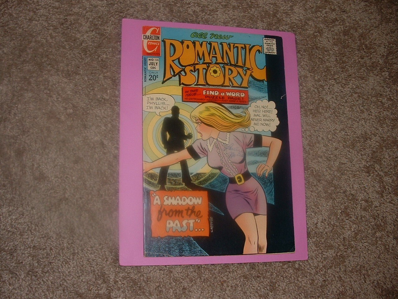 1973 Charlton Romantic Story 128 Capello Purple Good Girl Solid VG Fast Ship