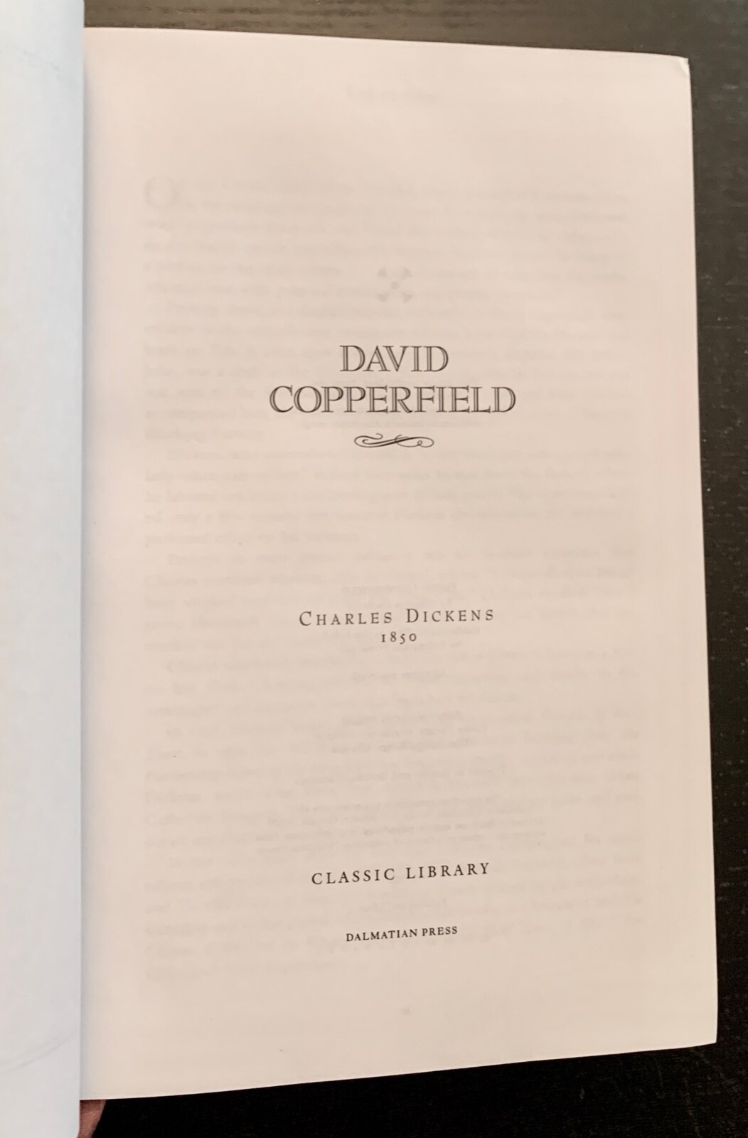 CHARLES DICKENS – DAVID COPPERFIELD – 2007 – DALMATION PRESS – LEATHER BINDING.
