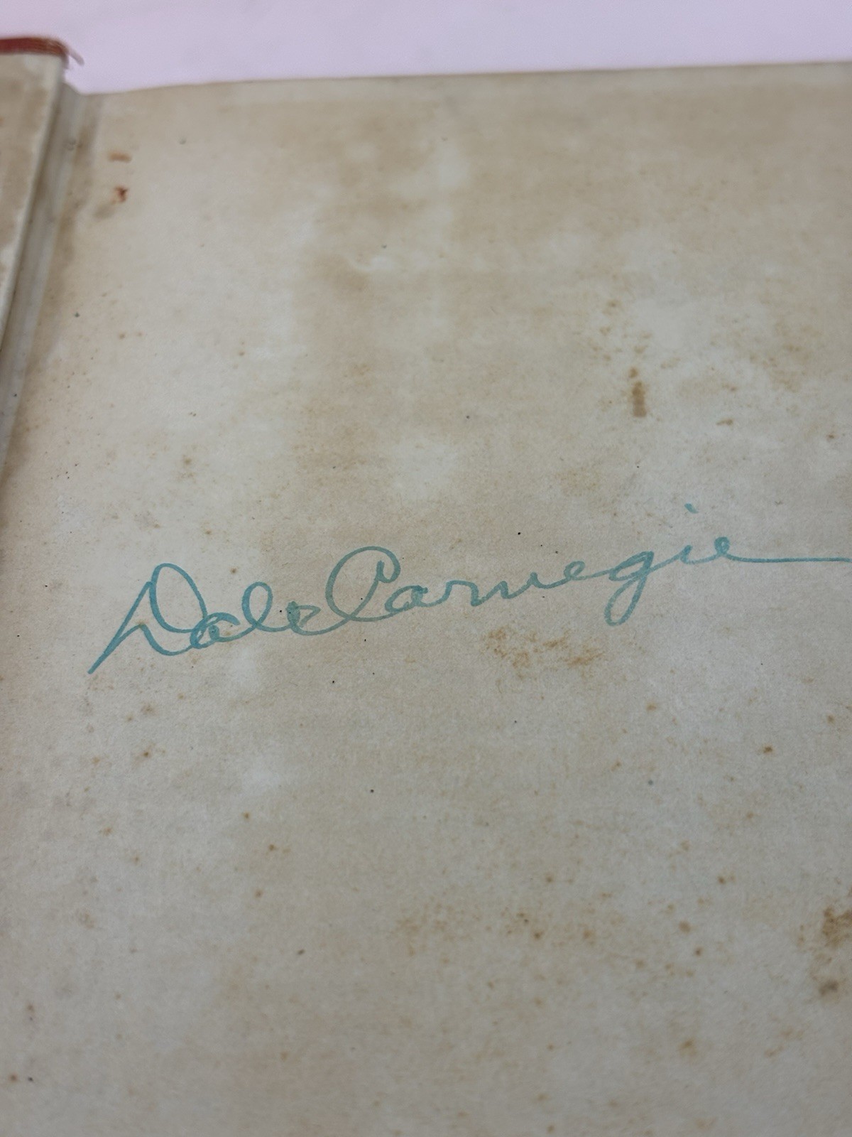 SIGNED How to Win Friends and Influence People By Dale Carnegie 1938 HC No DJ