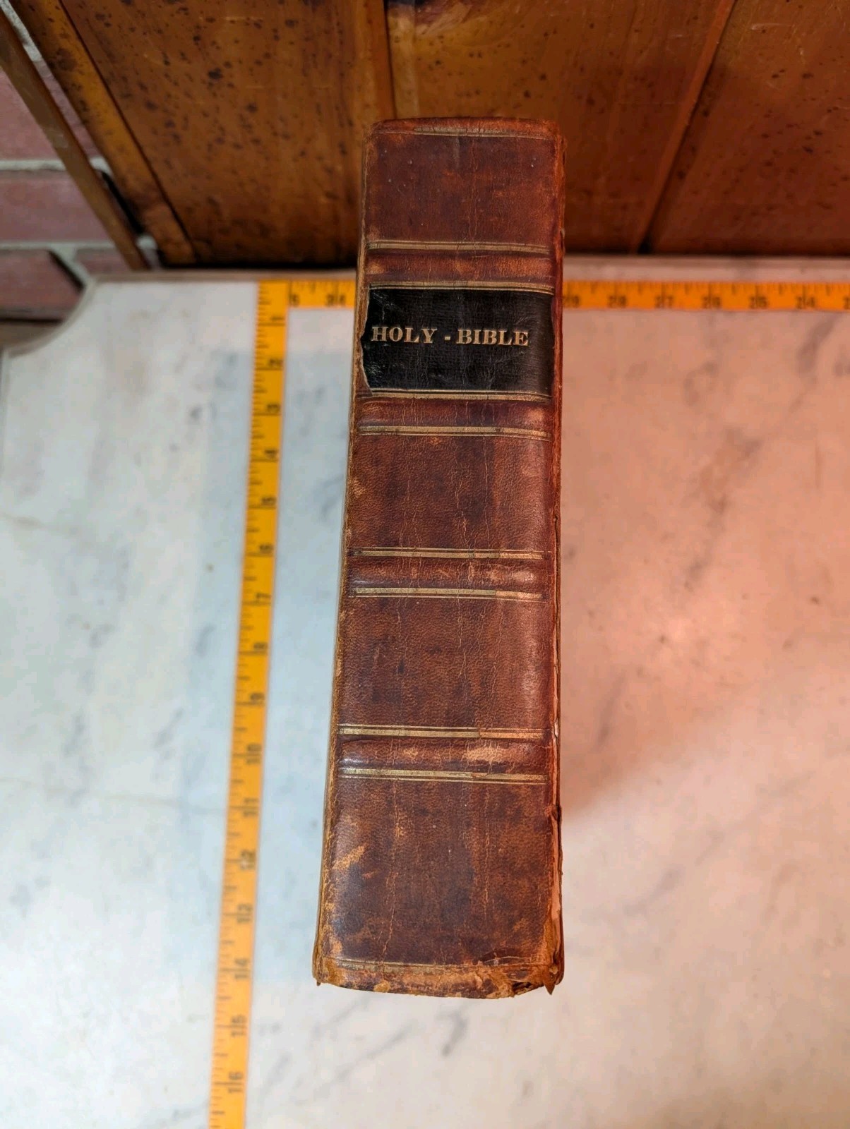 King James English Holy Bible 1700s 1712 Leather Bound Old And New Testament