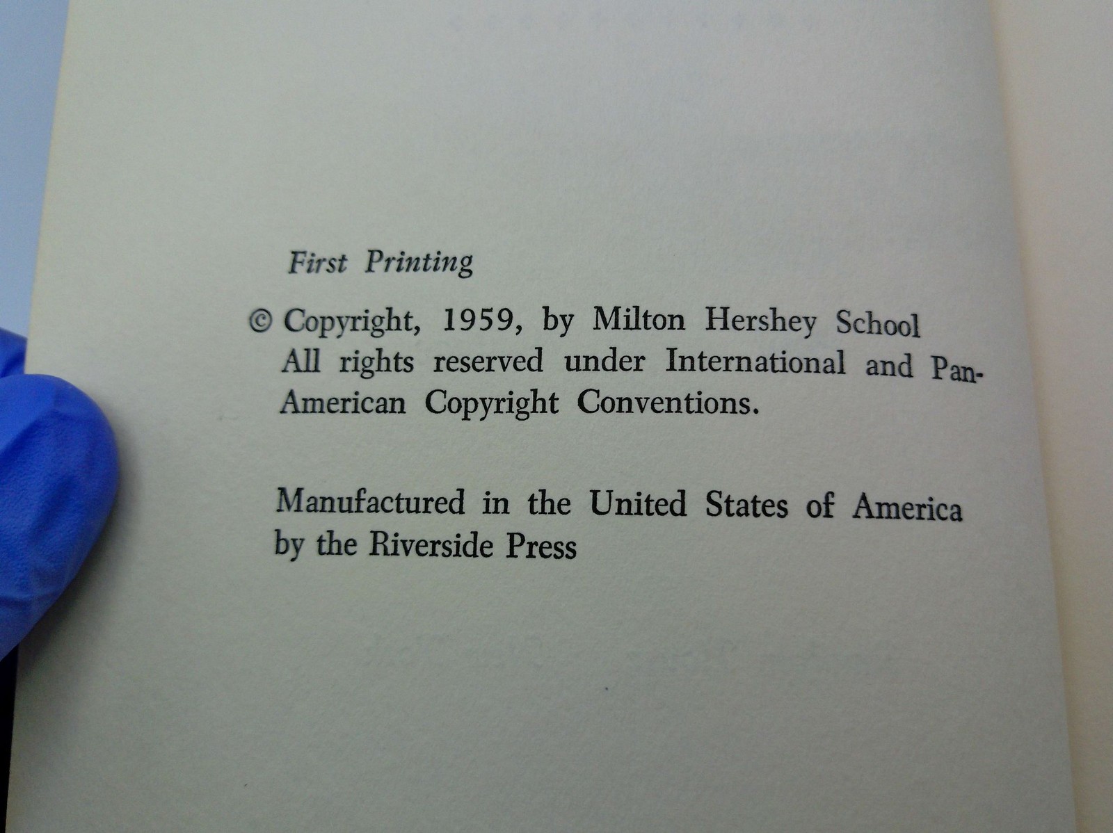 Milton S. Hershey 1959 First Printing Katherine B Shippen Paul A W Wallace DJ