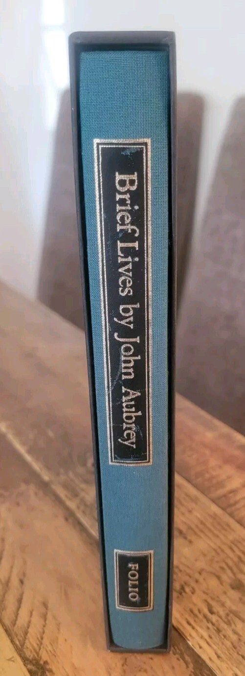 BRIEF LIVES BY JOHN AUBREY The Folio Society, 1997 (10th Printing)