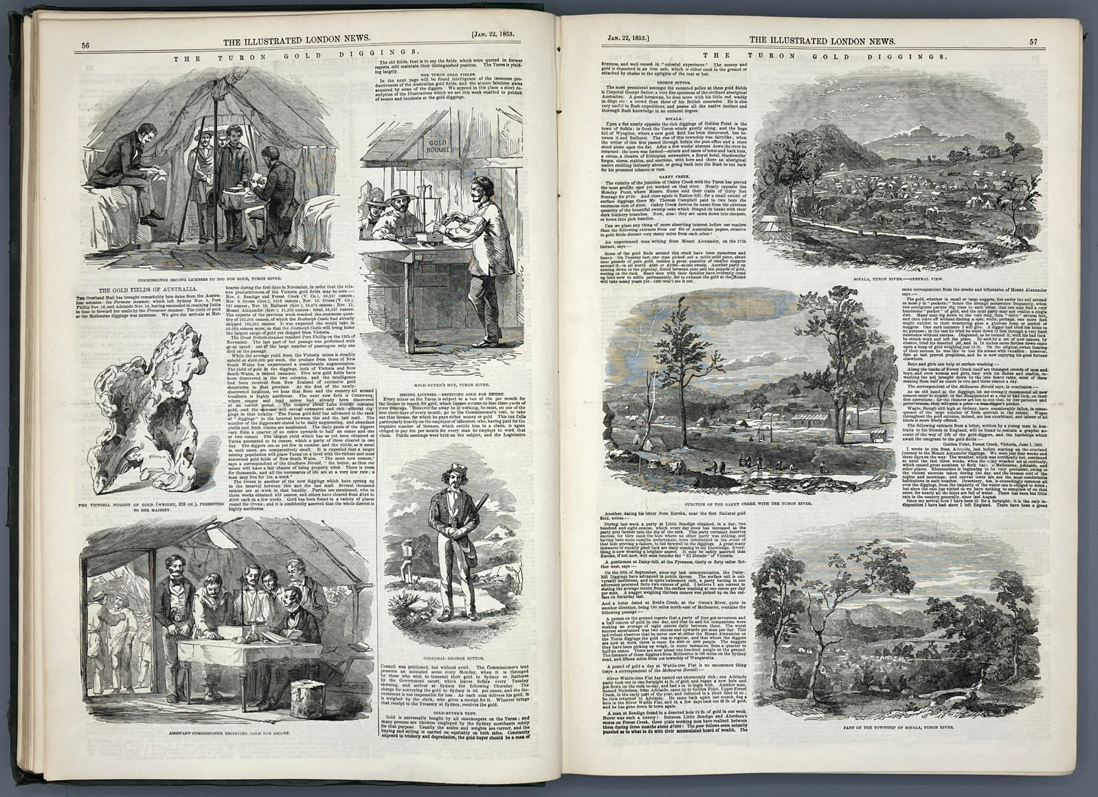 ** Special Listing for rfitz_69 ** Illustrated London News 1852 1853 V21 & V22