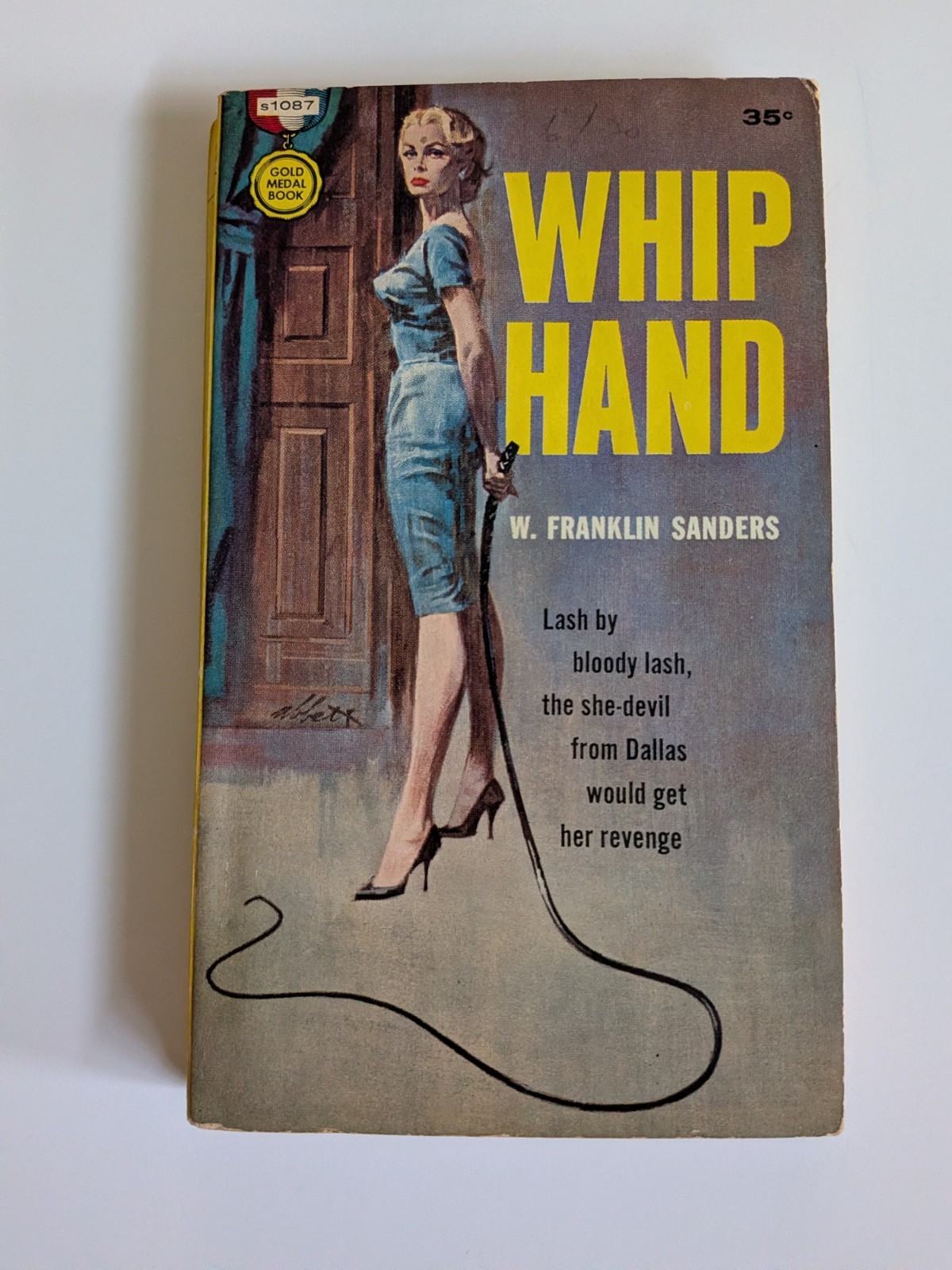 WHIP HAND by W. Franklin Sanders Gold Medal Book s1067 Paperback 1961 RARE!!!