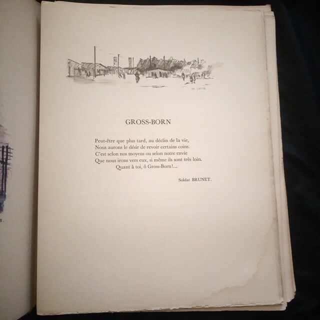 Lieutenant Dubout: Oflag II D 1940 Block IV Lithographs IN Colours 1944 Eo