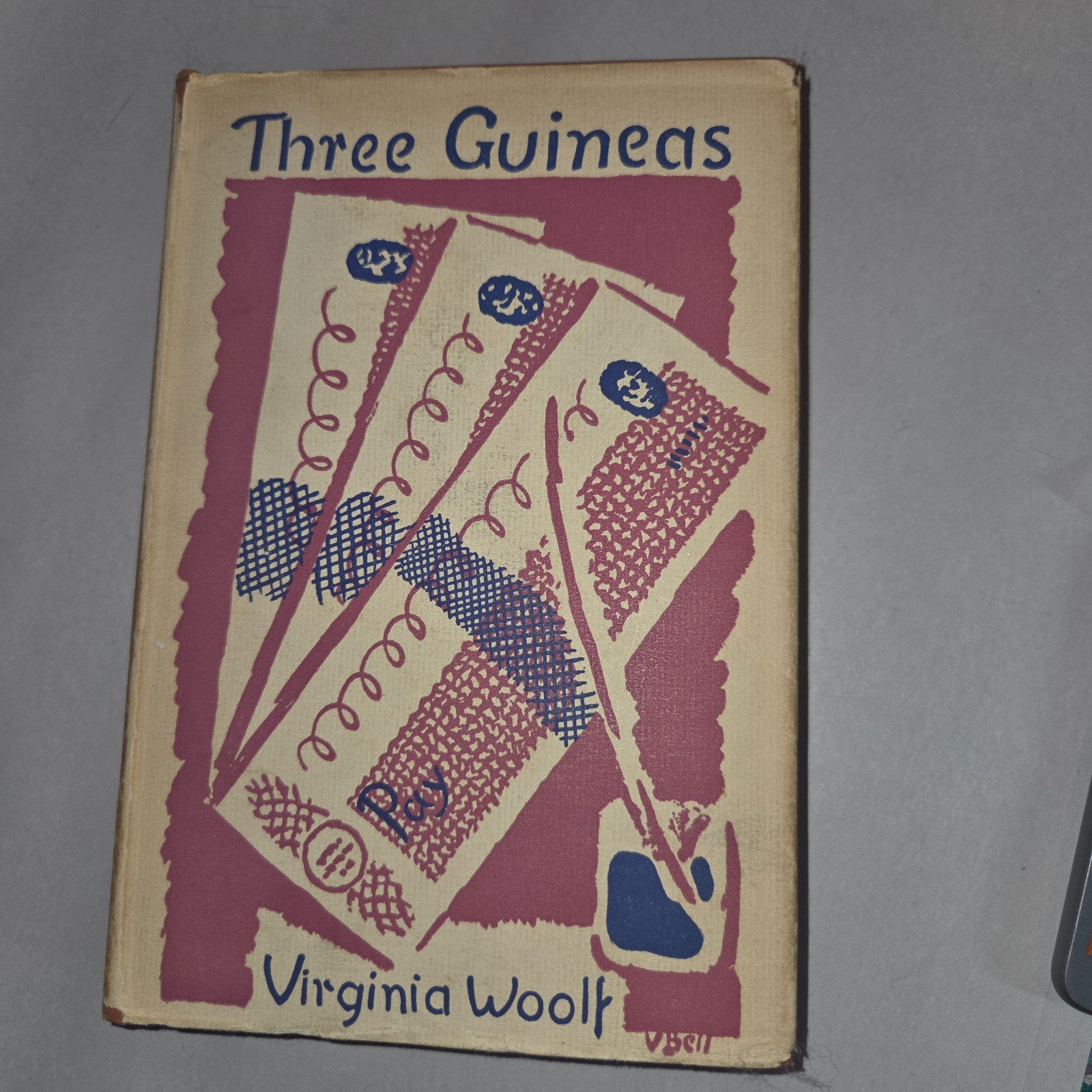Three Guineas by Virginia Woolf – First US Edition Print 1938 Hardcover Orig DJ
