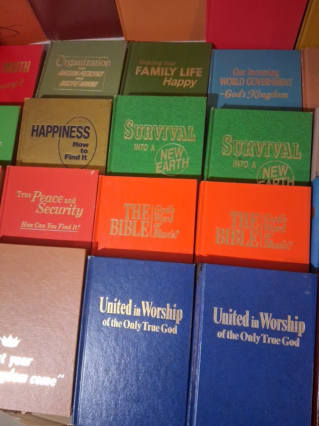 Jehovah’s Witnesses Book Lot 1960’s-1990’s Lot of 28 Small Hardcover Books