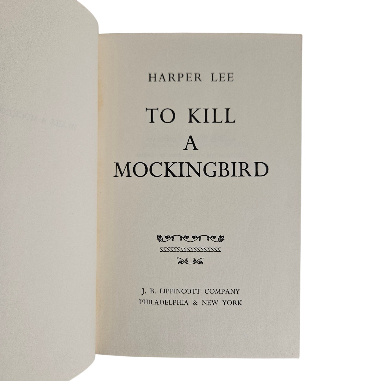 To Kill a Mockingbird – 4th Impression / 1st Edition – Harper Lee – 1960 – first