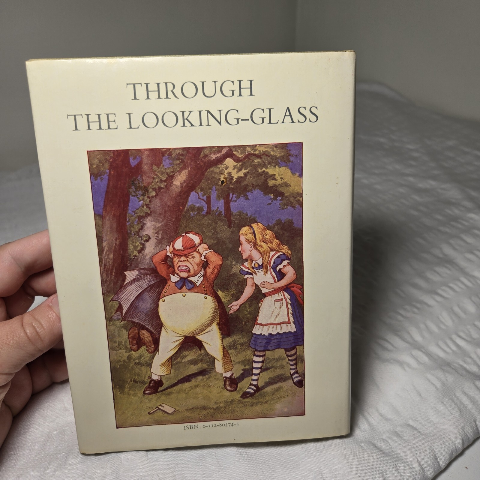 Through The Looking Glass Illustrated Hardcover Book Lewis Carroll Vtg