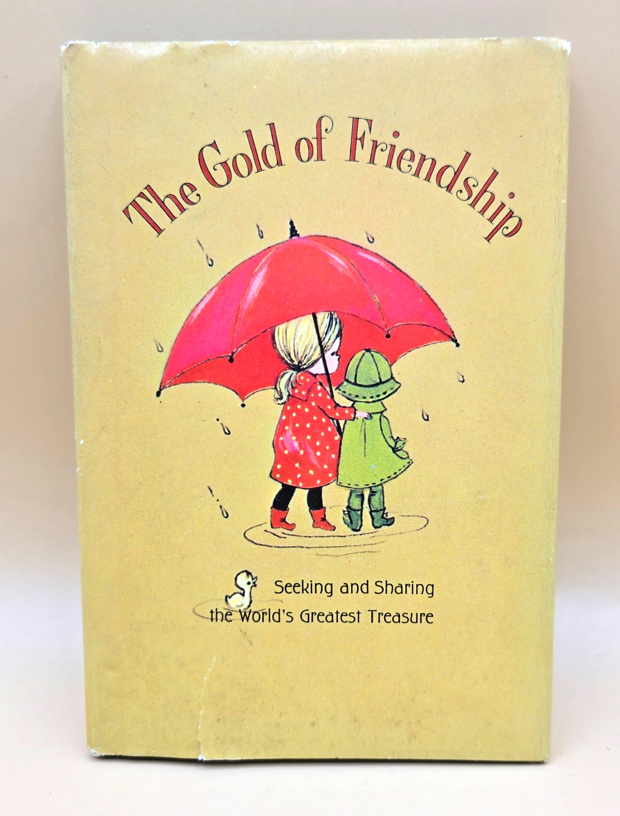 VINTAGE 1967 Hallmark THE GOLD FRIENDSHIP Mini Hardcover w/Dust Jacket, VGC