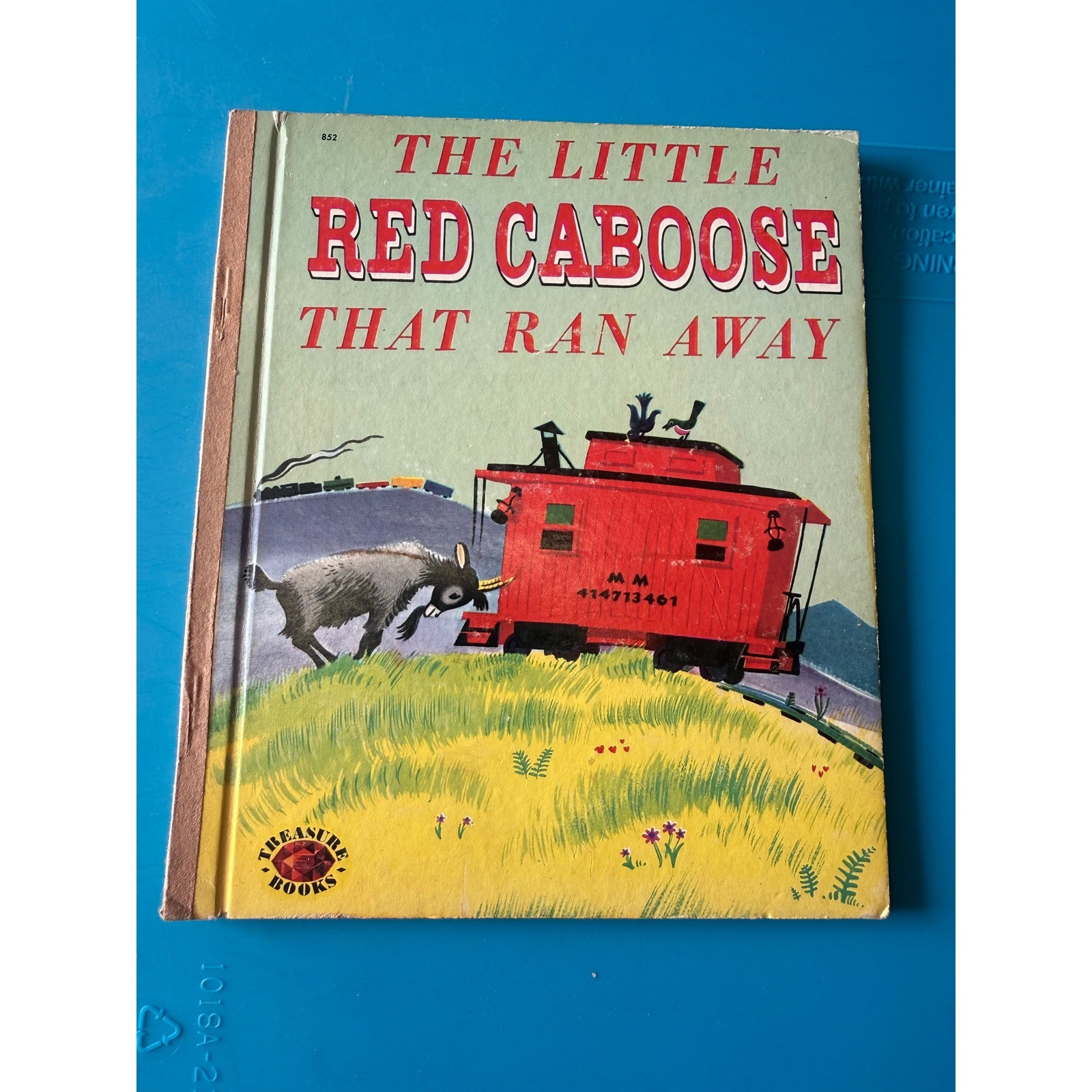Vintage 1952 The Little Red Caboose That Ran Away Treasure Book 852 Hardcover
