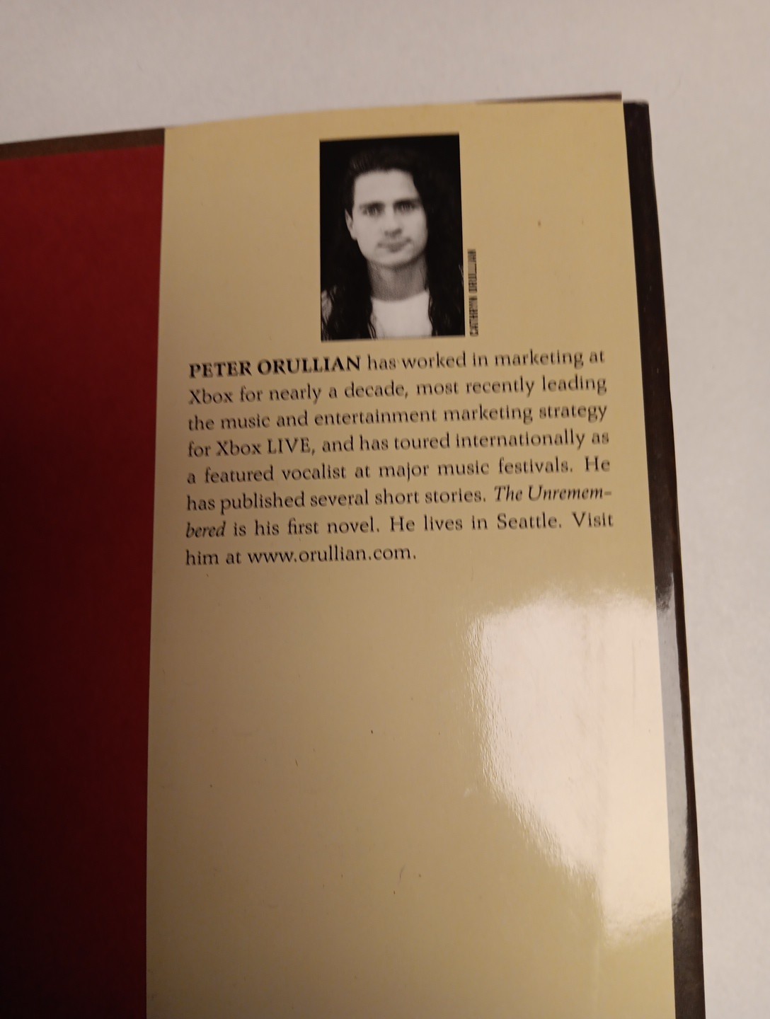 The Unremembered Peter Orullian 1st edition April 2011 hardcover w/ Dust Jacket