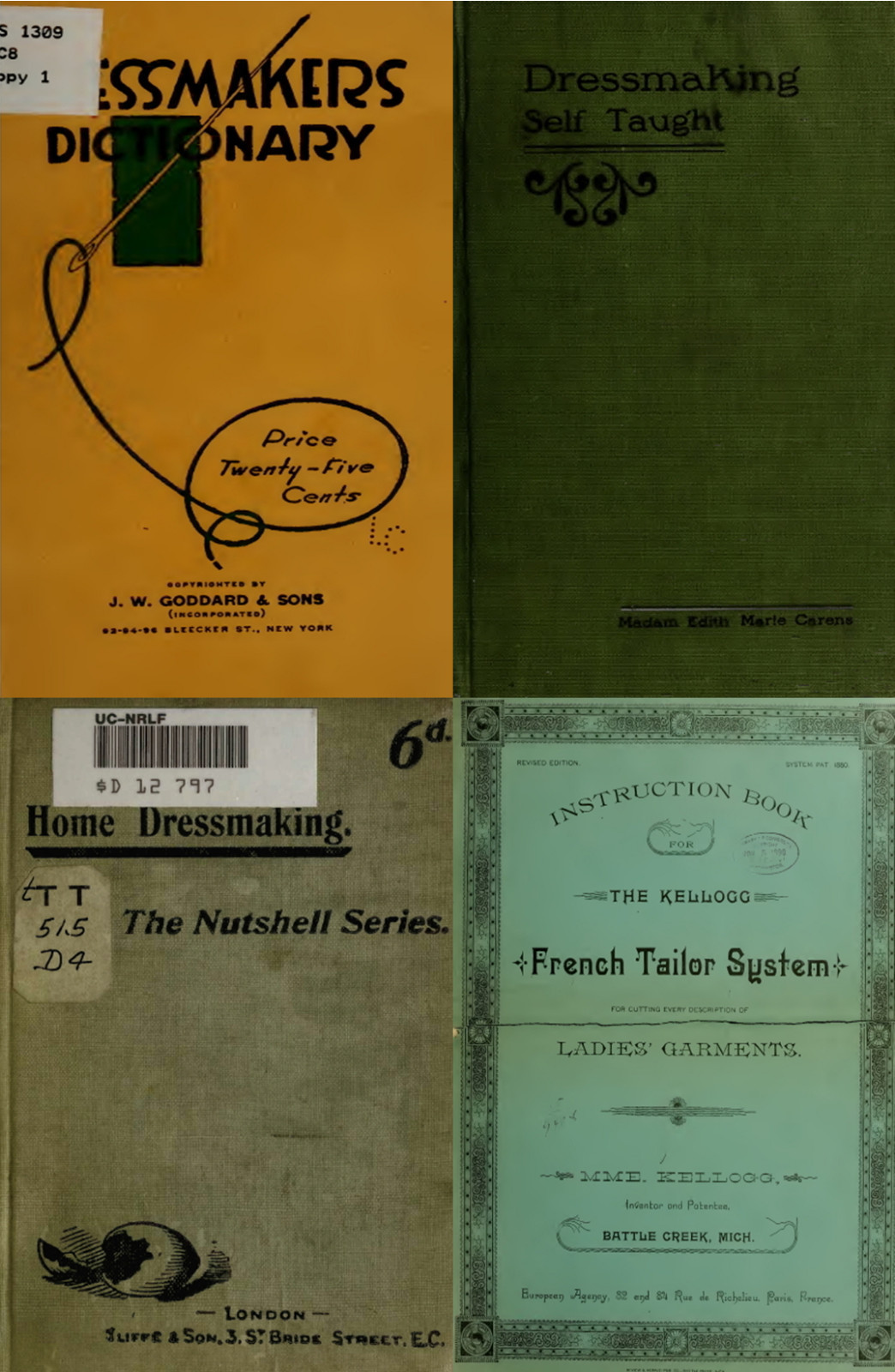 Dressmaking Tailoring Measurements Sewing Cutting – 236 Rare Old Books on DVD