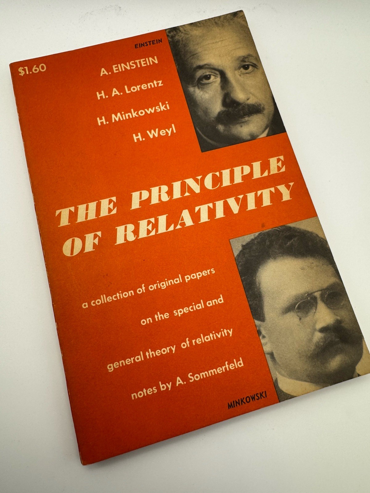 The Principle of Relativity, Vintage 1952 pb, Einstein, Lorentz, et al – nice!