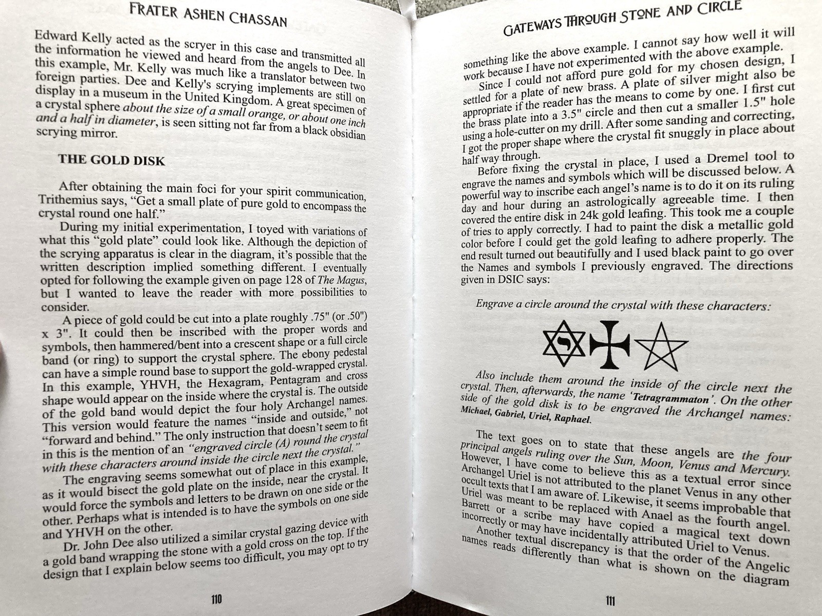 Occult, Gateways Through Stone And Circle, Frater Chassan, 2024, Like New, Illus