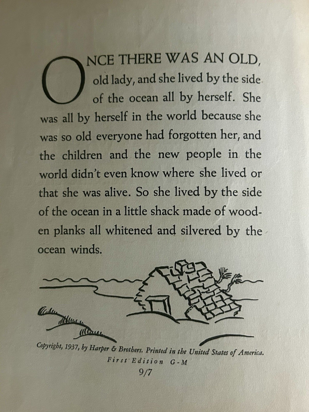 WHEN THE WIND BLEW Brown, Margaret Wise 1937 First Edition First Printing