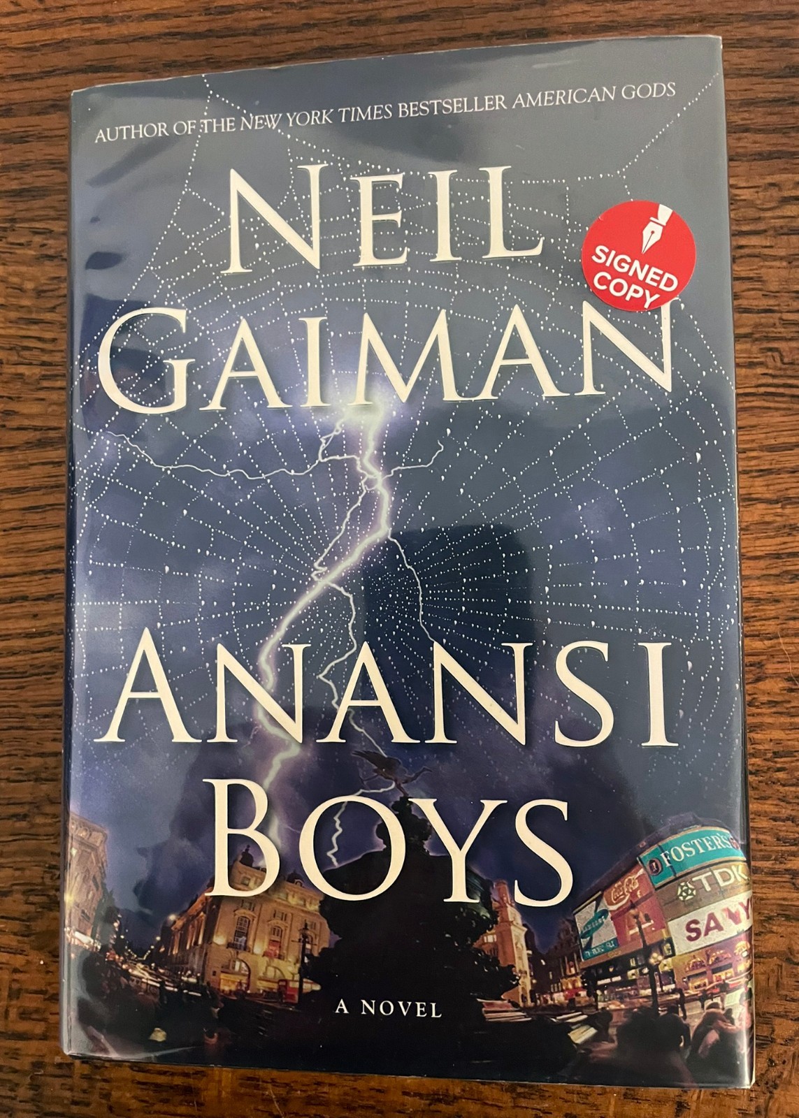Neil Gaiman Anansi Boys Signed 1st Edition 1st Printing HC DJ