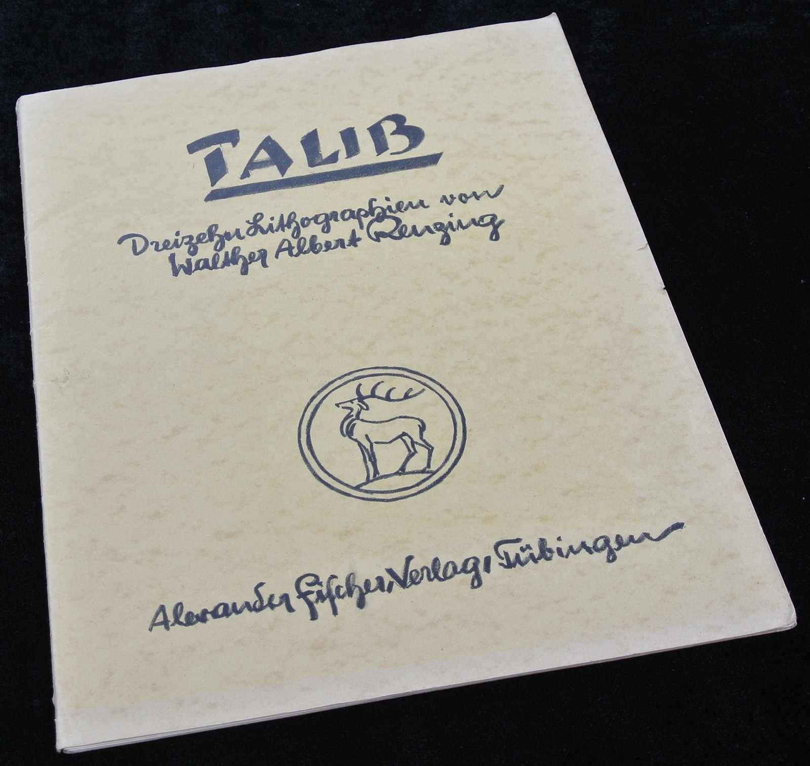 Antiquarian Book-LITHOGRAPH-TALIB-ORIENTAL-Arnold-Renzing-1925