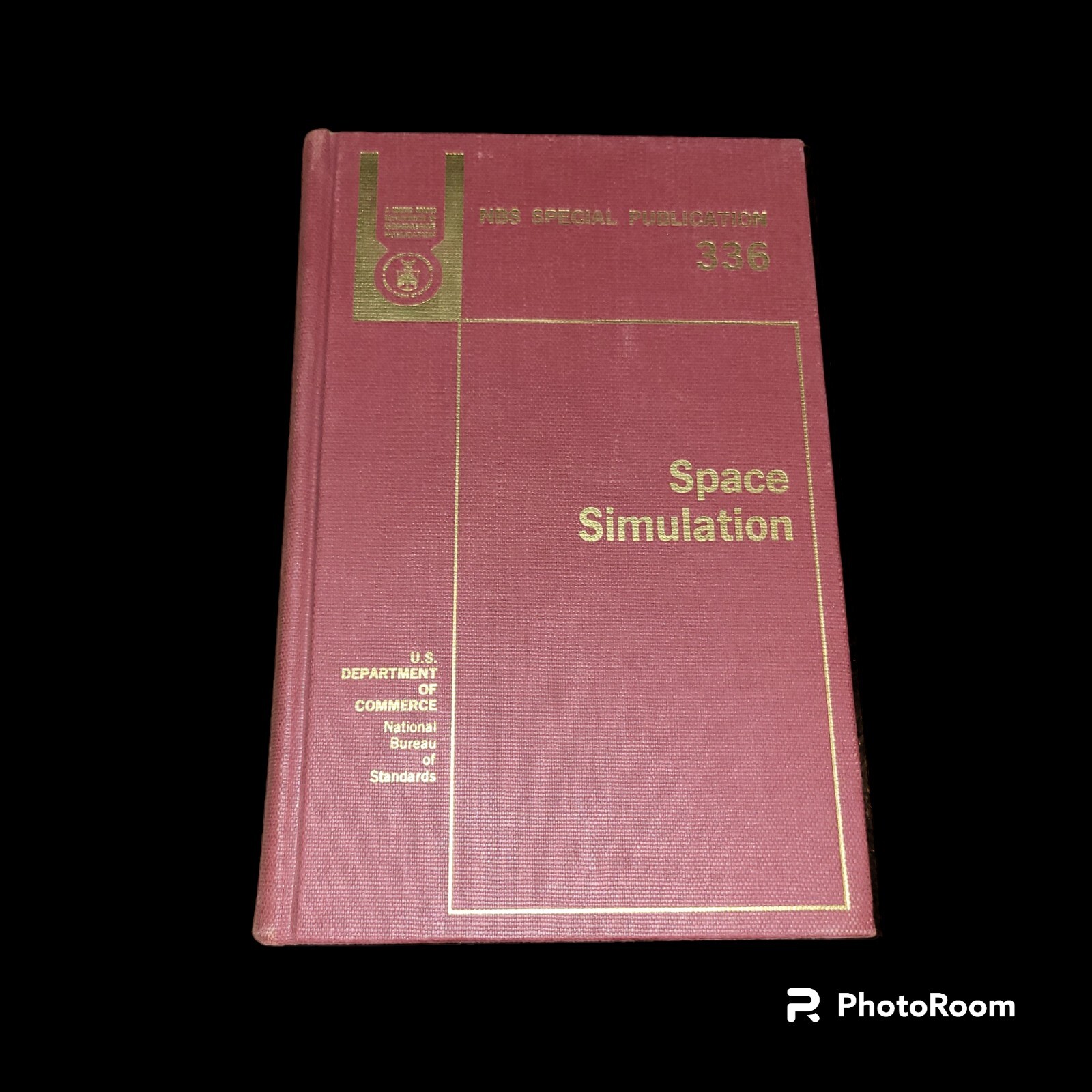 Vtg. SPACE SIMULATION NBS Special Publication 336 1970 Hardcover