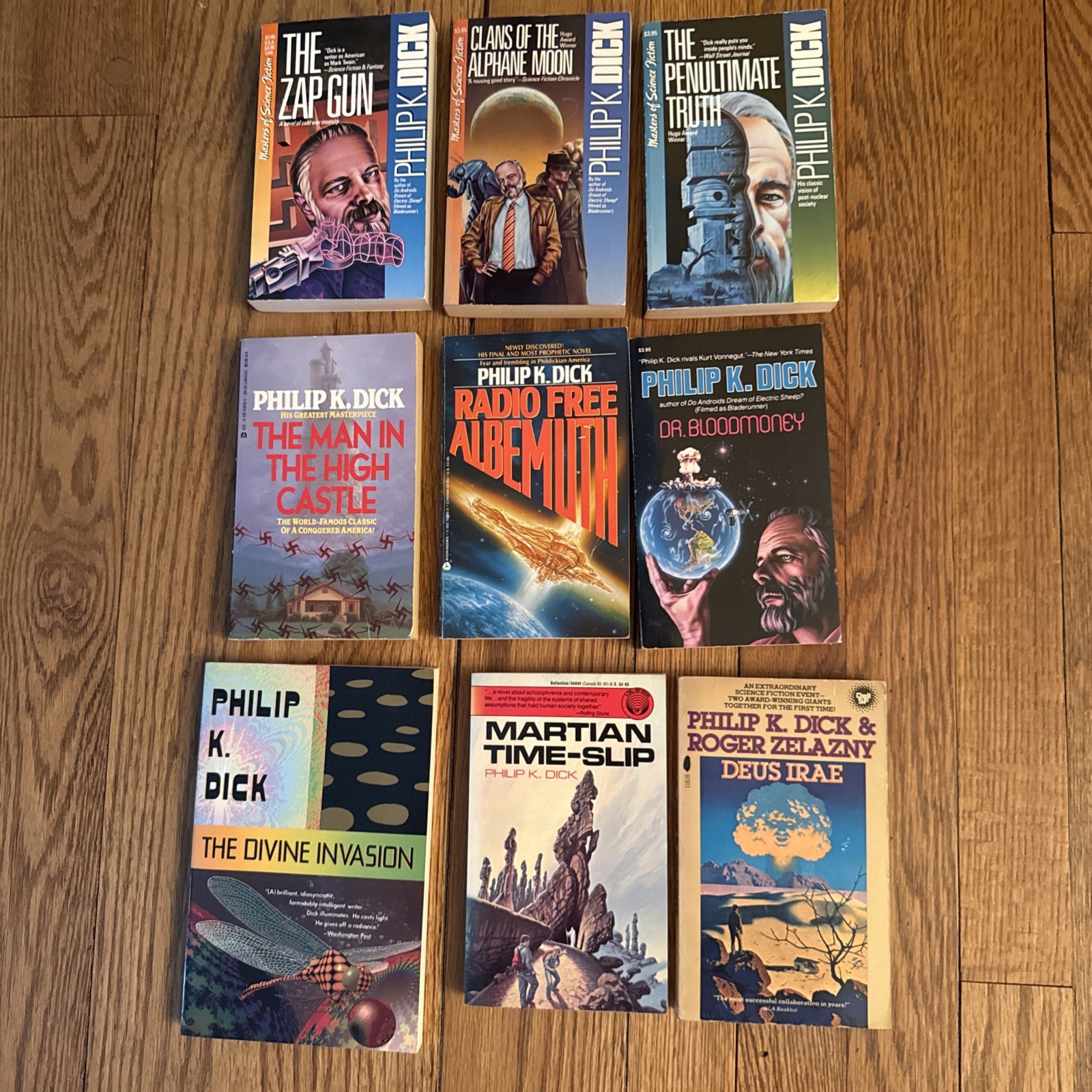 NINE (9) PHILIP K. DICK Assorted paperbacks