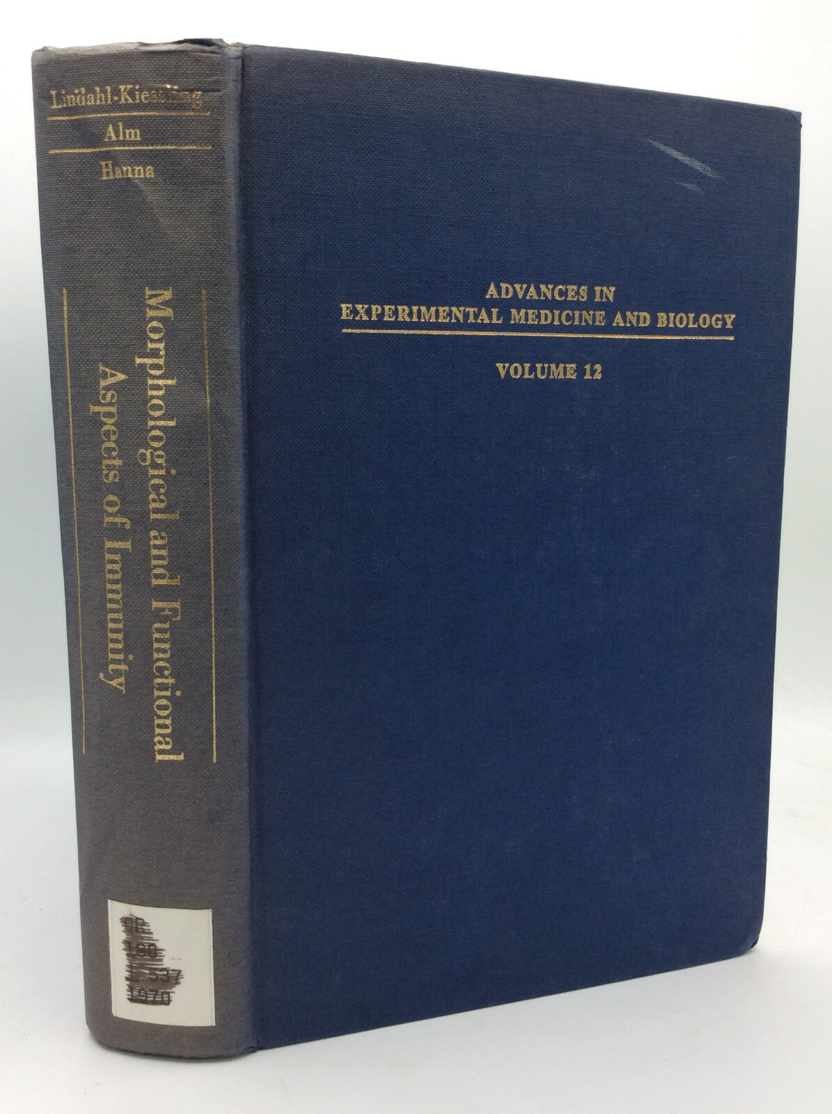 MORPHOLOGICAL AND FUNCTIONL ASPECTS OF IMMUNITY – 1971 – Science –
