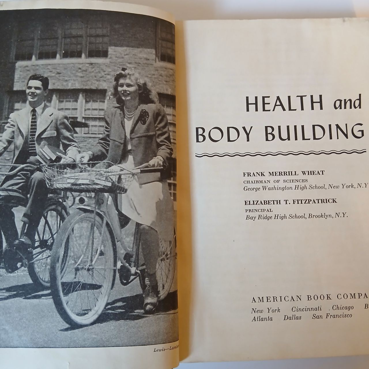 1940s High School Health and Body Building Textbook 1947 Vintage
