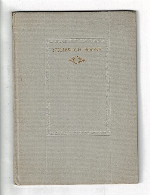 Nonesuch Press / Nonesuch books For Christmas 1925 For the spring 1926 1st ed