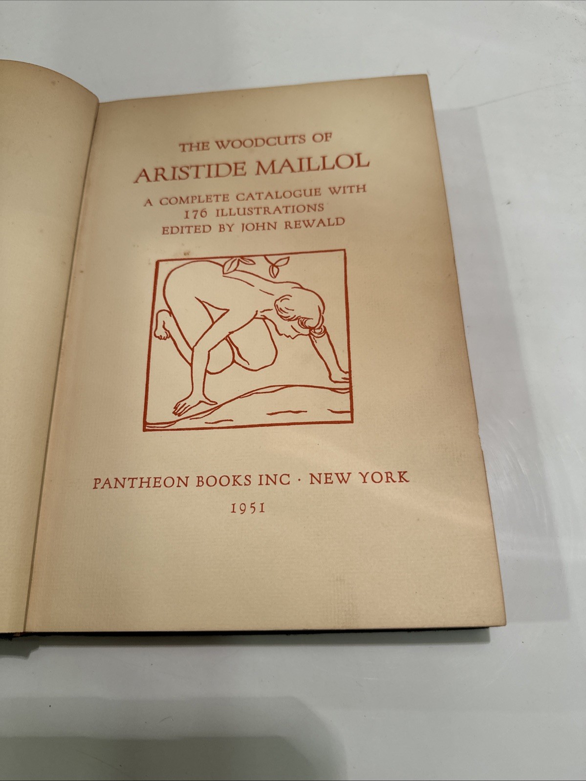 The Woodcuts Of Aristide Maillol 1951 edited by John Rewald Pantheon Books