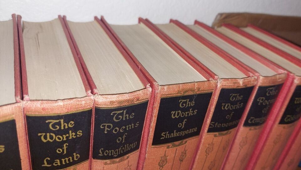 The Works Of Hardback Set of 16 Books Vintage 1920’s Black’s Readers Service Co