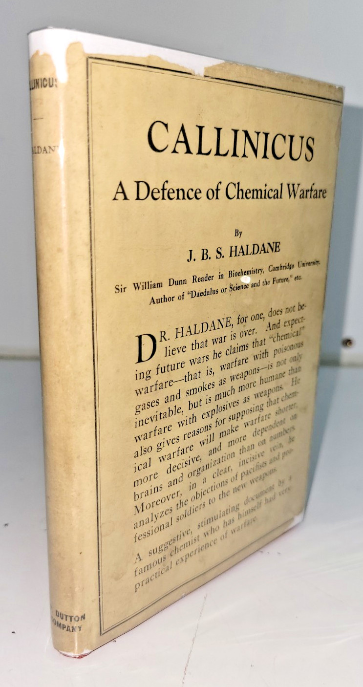 Callinicus Defence Chemical Warfare Haldane 1925 1st Ed Dutton DJ