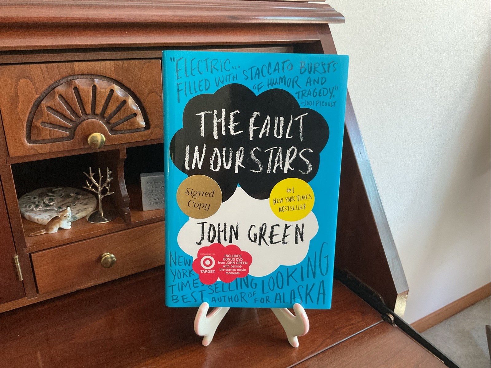 SIGNED JOHN GREEN THE FAULT IN OUR STARS *FIRST PRINTING* HC INCLUDES BONUS DVD