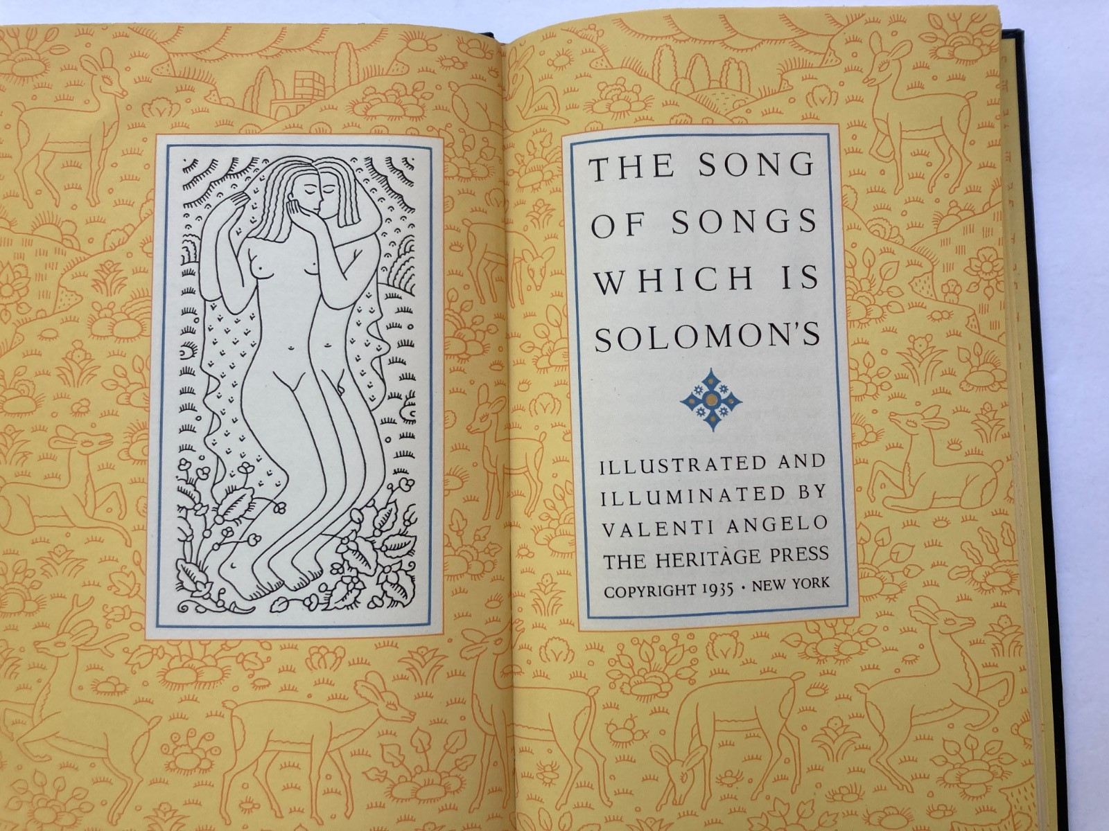 THE SONGS Of SONGS WHICH IS SOLOMON’S,1935,Valenti Angelo, Illust /Illuminated