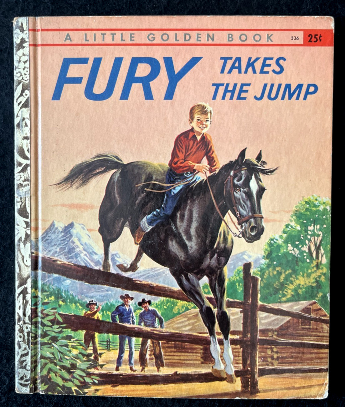 FURY TAKES THE JUMP ~ 1958 children’s 1st „A“ ed. Little Golden Book #336, horse