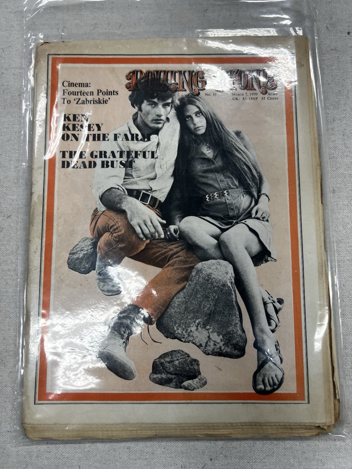 Rolling Stone Magazine #53 Mar 7 1970 Ken Kesey Grateful Dead Cover