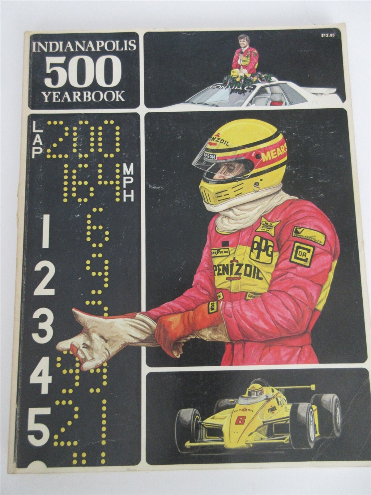 1984 Indianapolis 500 Yearbook Carl Hungness Pontiac Fiero Rick Mears Penske