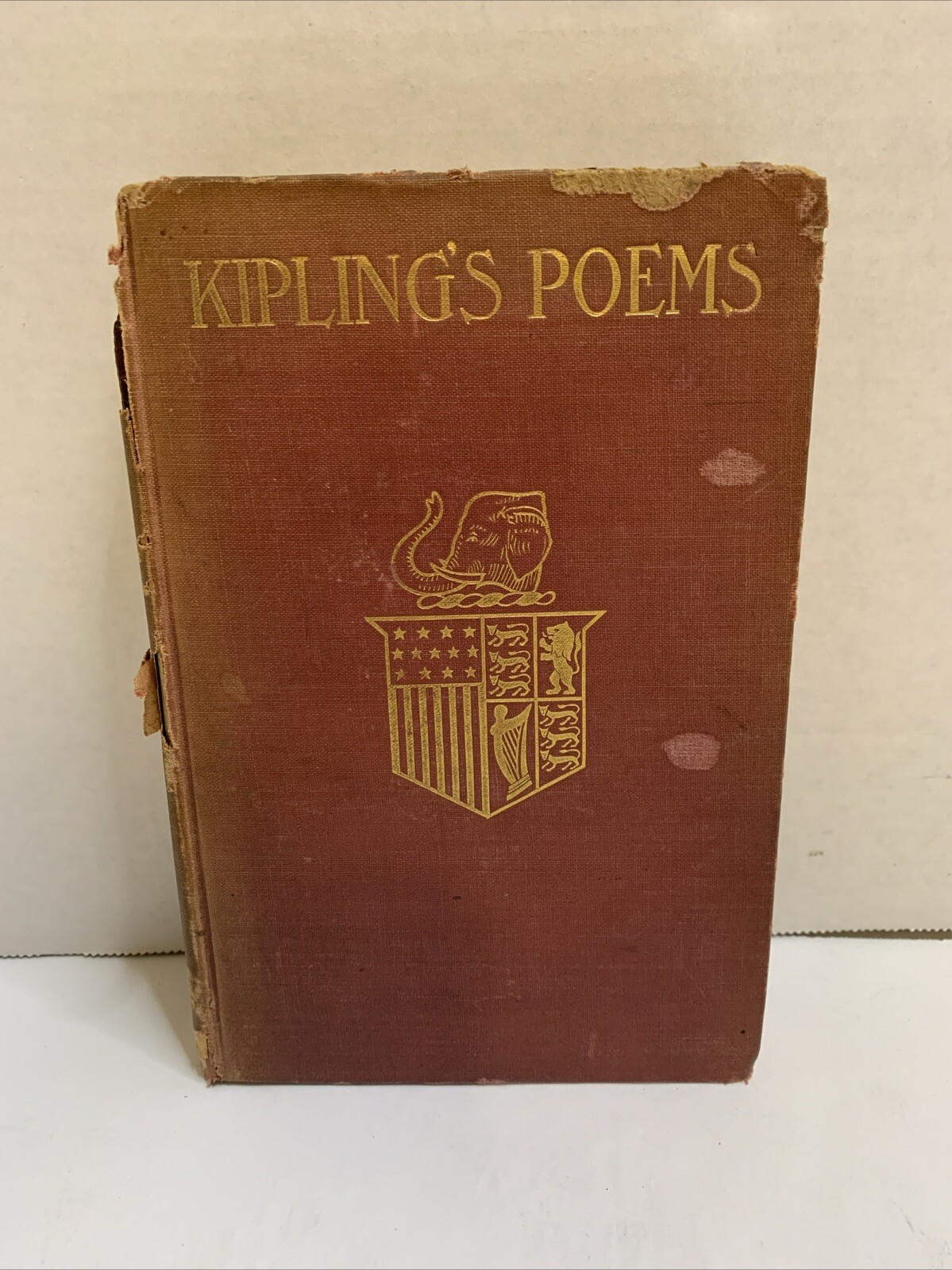 Antique- Kipling’s Poems Edited by Wallace Rice-1899 George M Hill – Flawed