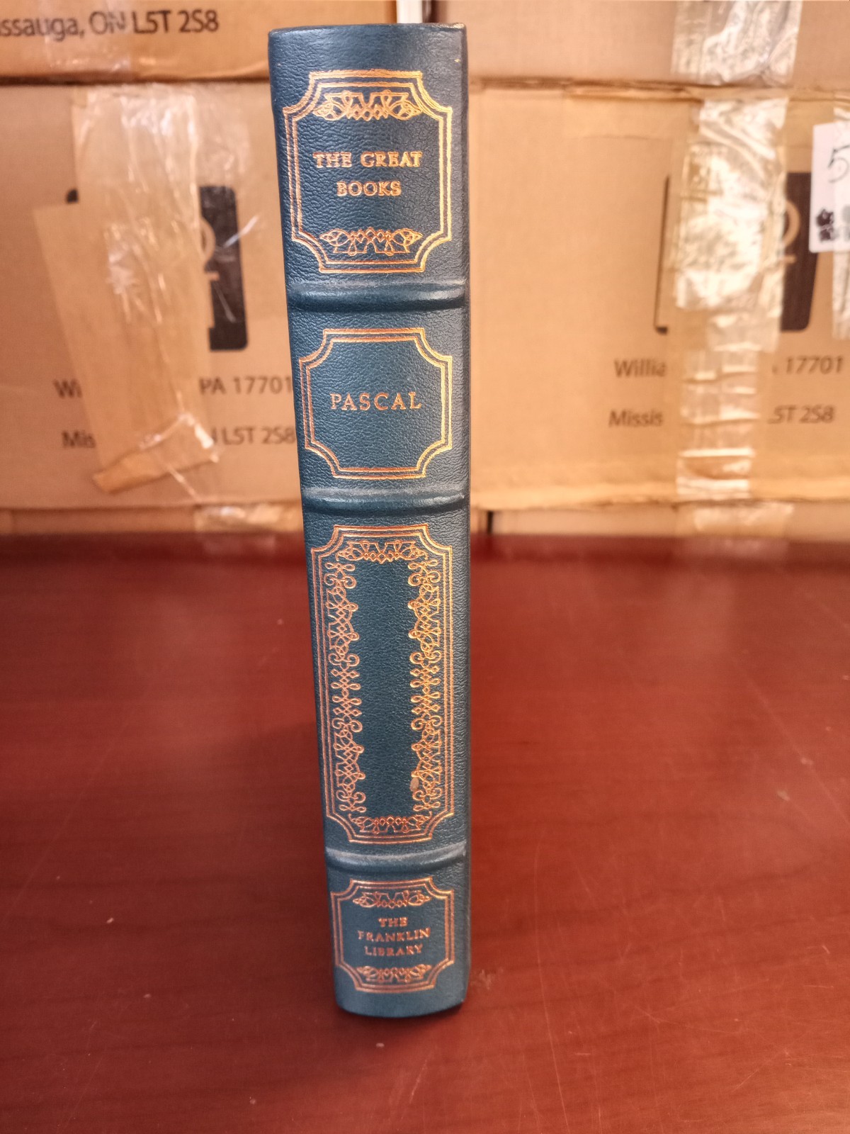 Blaise Pascal Franklin Library Great Books of the Western World Leather HC