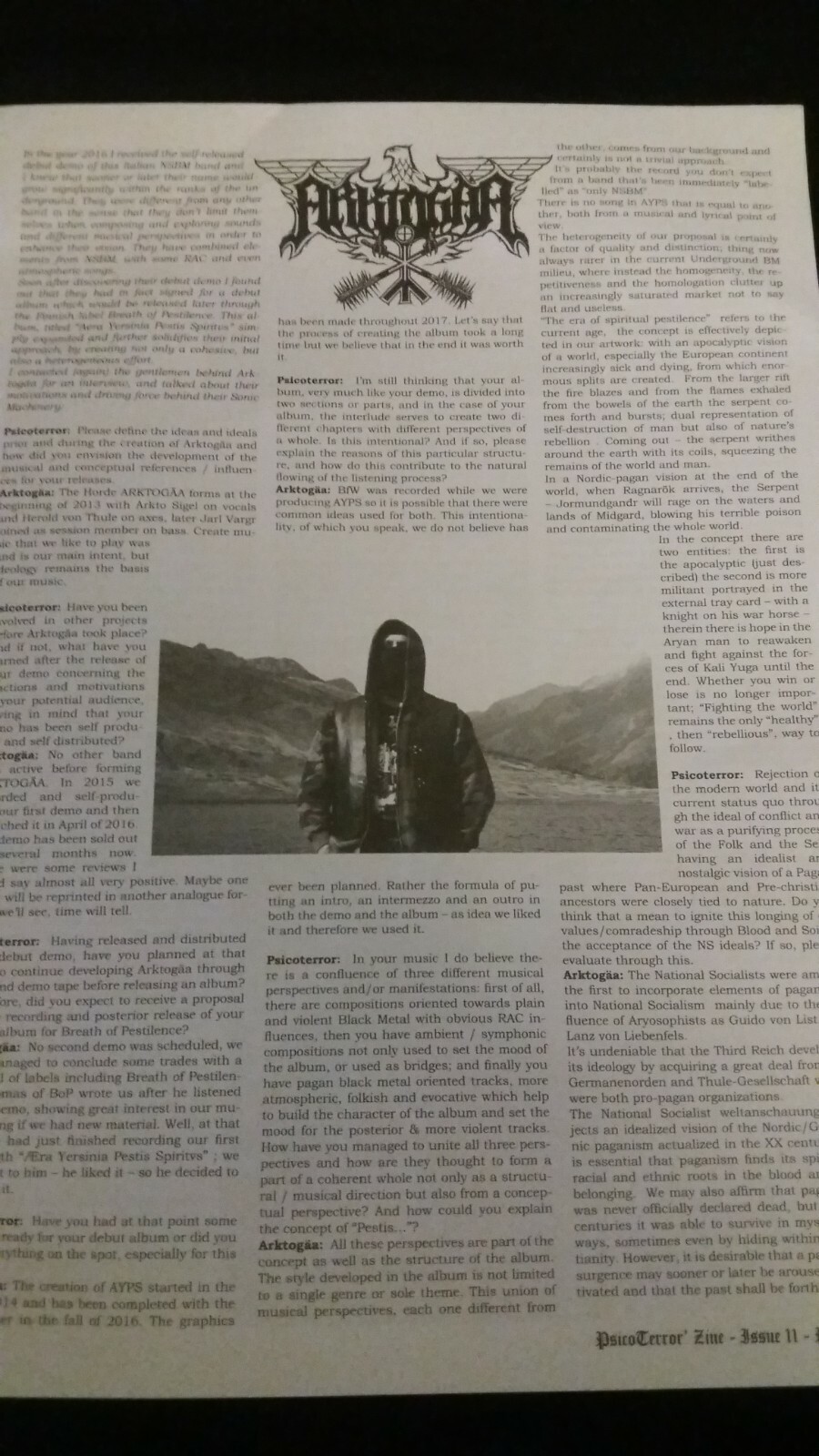Psicoterror #XI Black Metal Heavy Metal Magazine Zine Death Metal