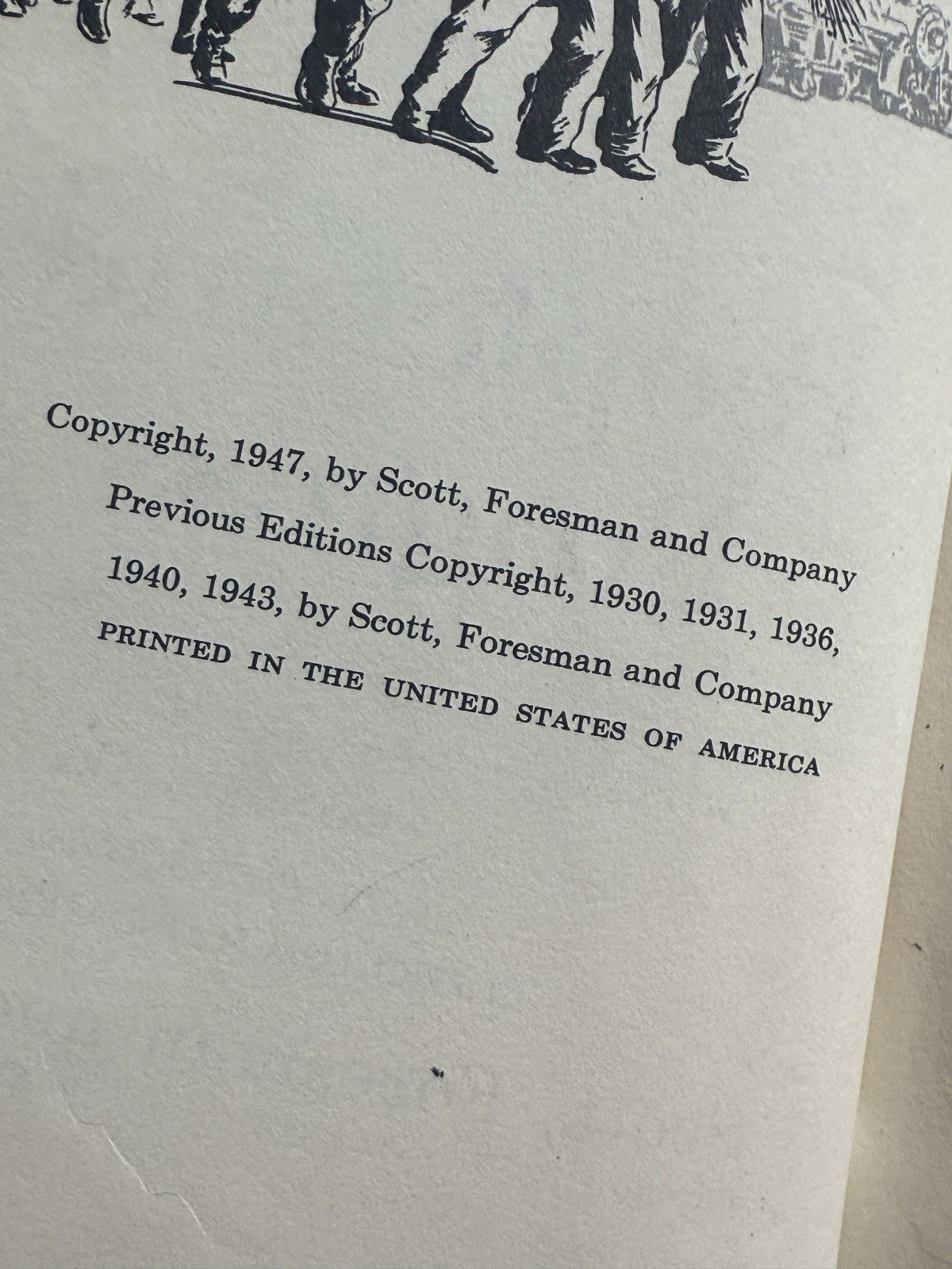 Vtg 1947 People and Progress Basic Reader Scott Foresman School Textbook 480 Pg