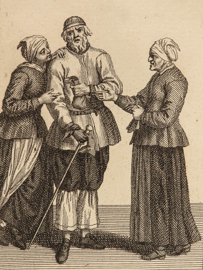1720 PICART Fashion Engravings Swedish Dresses Holland Costumes Clothing RARE