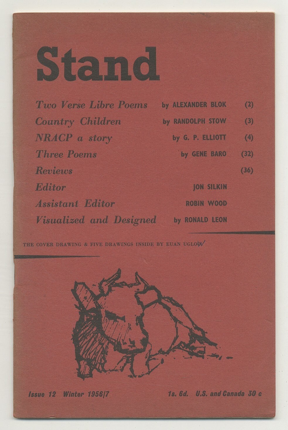 John SILKIN, Robin Wood / Stand Issue 12 Winter 1956/7 1957
