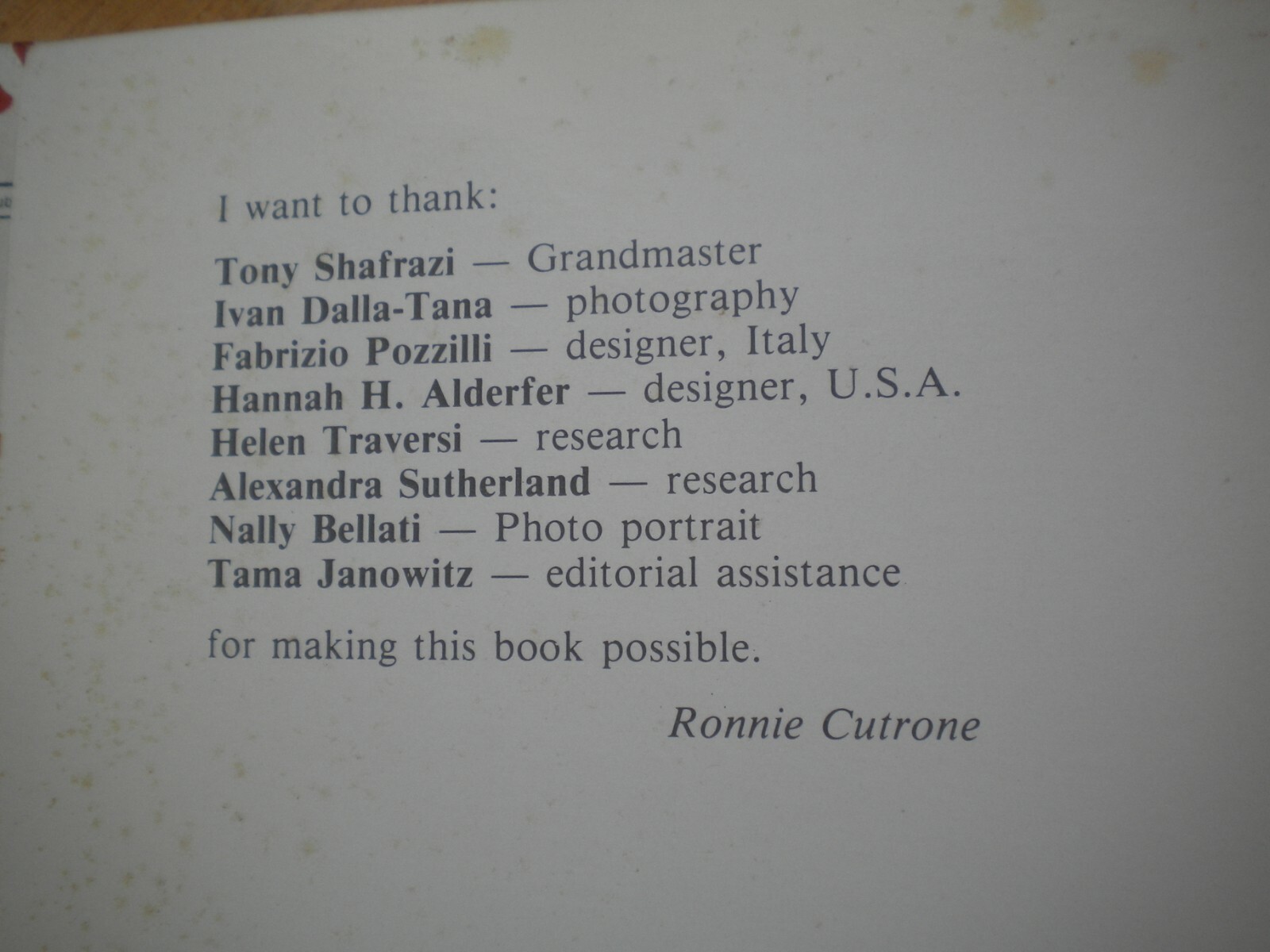 1985 Ronnie Cutrone Signed & Hand Drawn Book Shafrazi Gallery