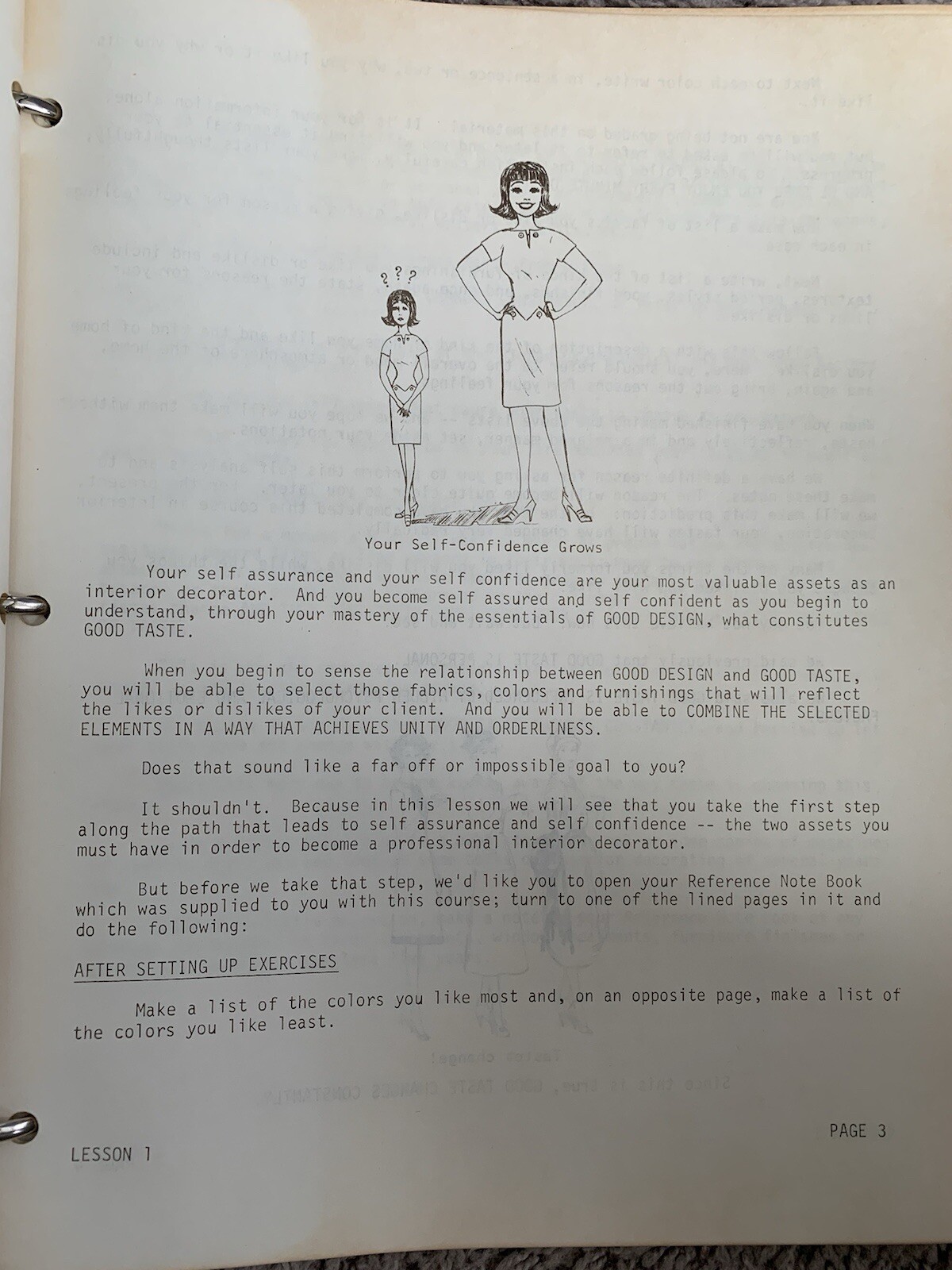 Vintage 1968 Interior Decorating Course Harvey Emerson Lessons 1 to 15 – NY FIT