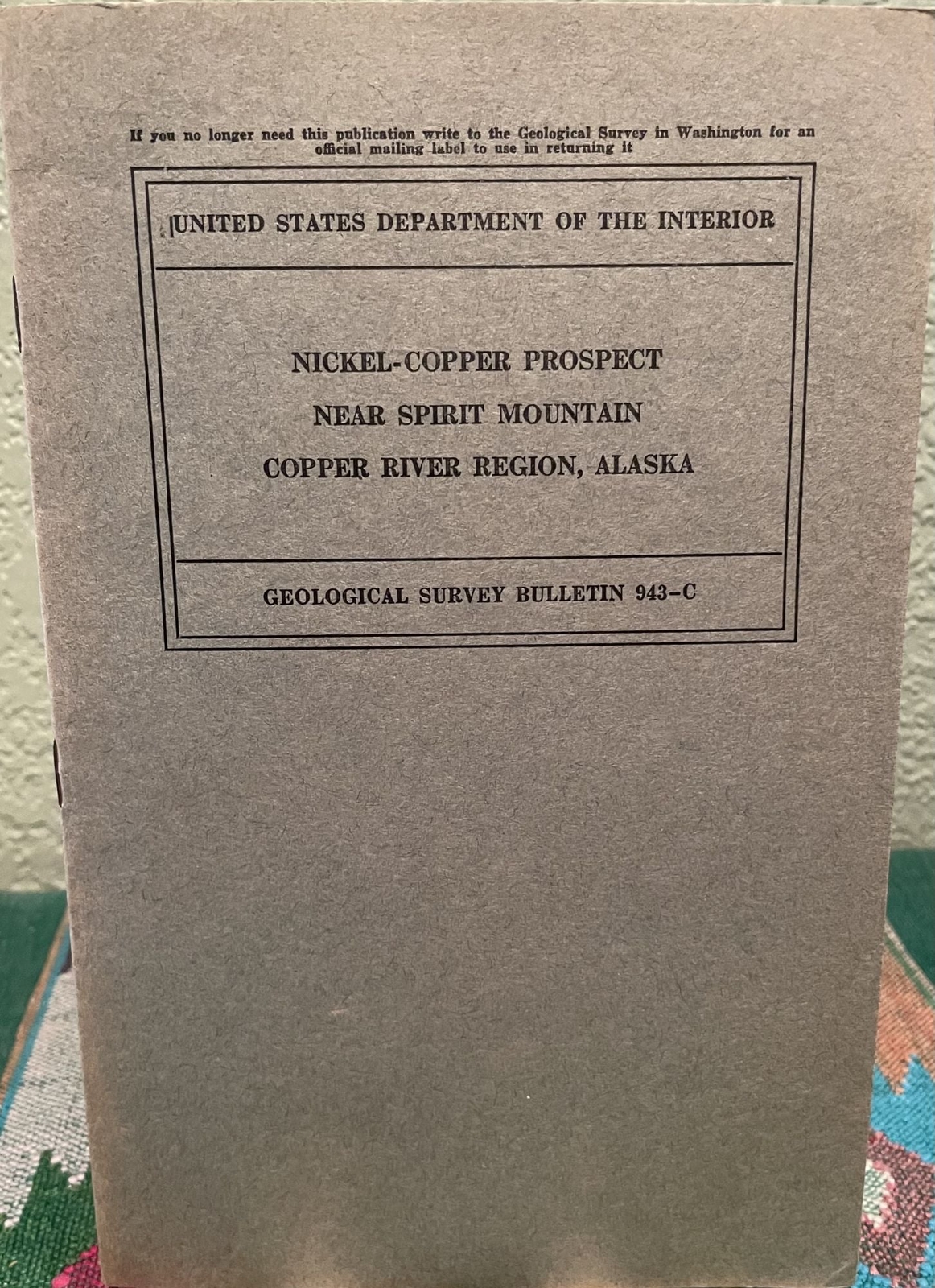 Jack Kingstone / Nickel-Copper Prospect Near Spirit Mountain Copper River Region
