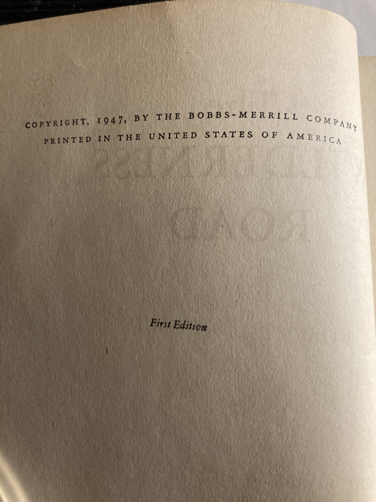 Signed ,1947 1st Edition „The Wilderness Road“ by Robert L Kincaid