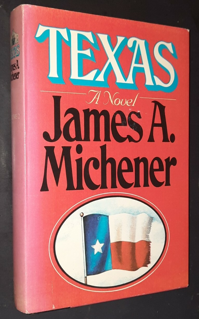 Texas A Historical Novel by James A. Michener Book Club Edition 2 Volume Set
