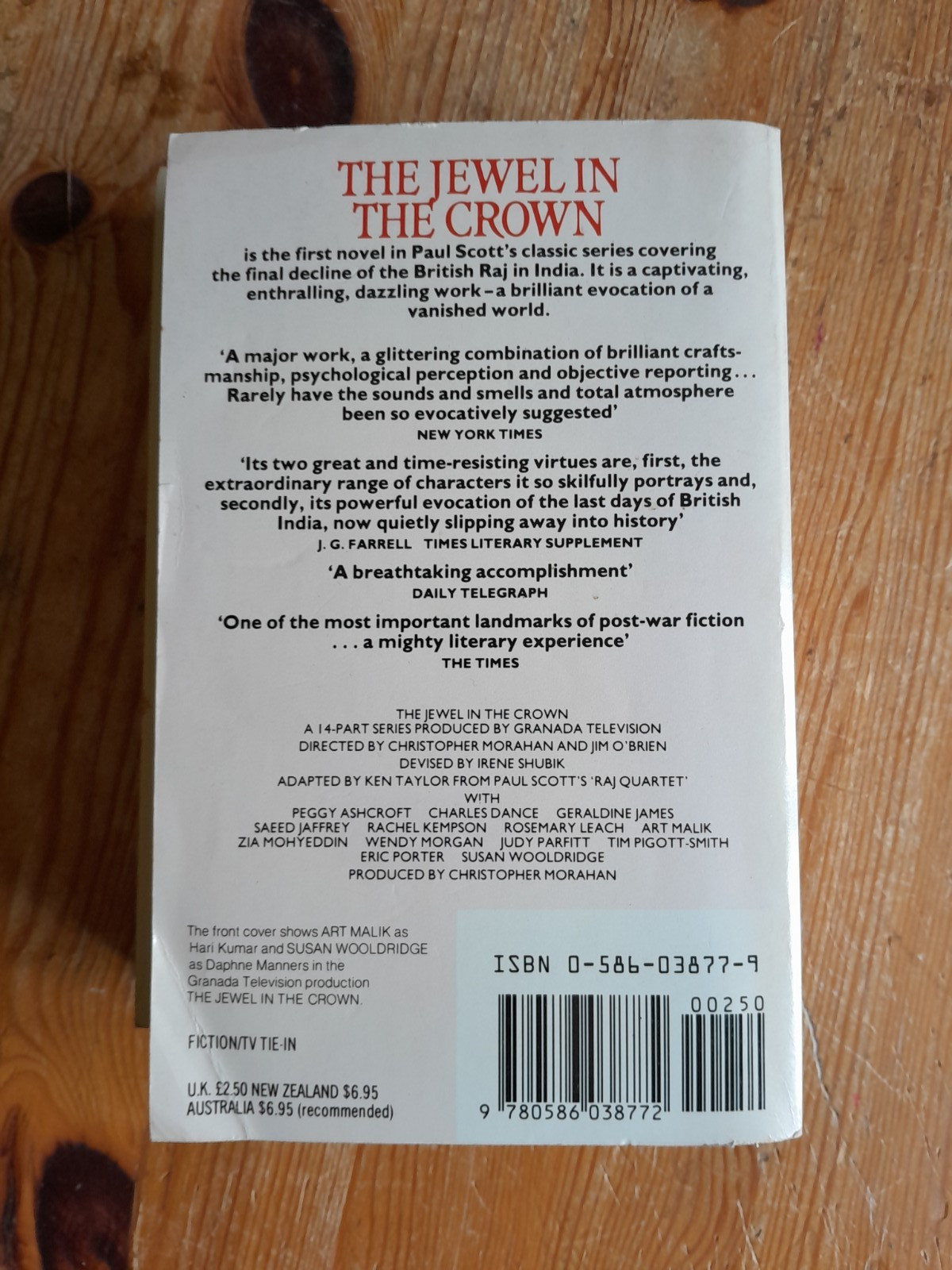The Jewel In The Crown & The Towers Of Silence – Paul Scott Raj Quartet pb 1983