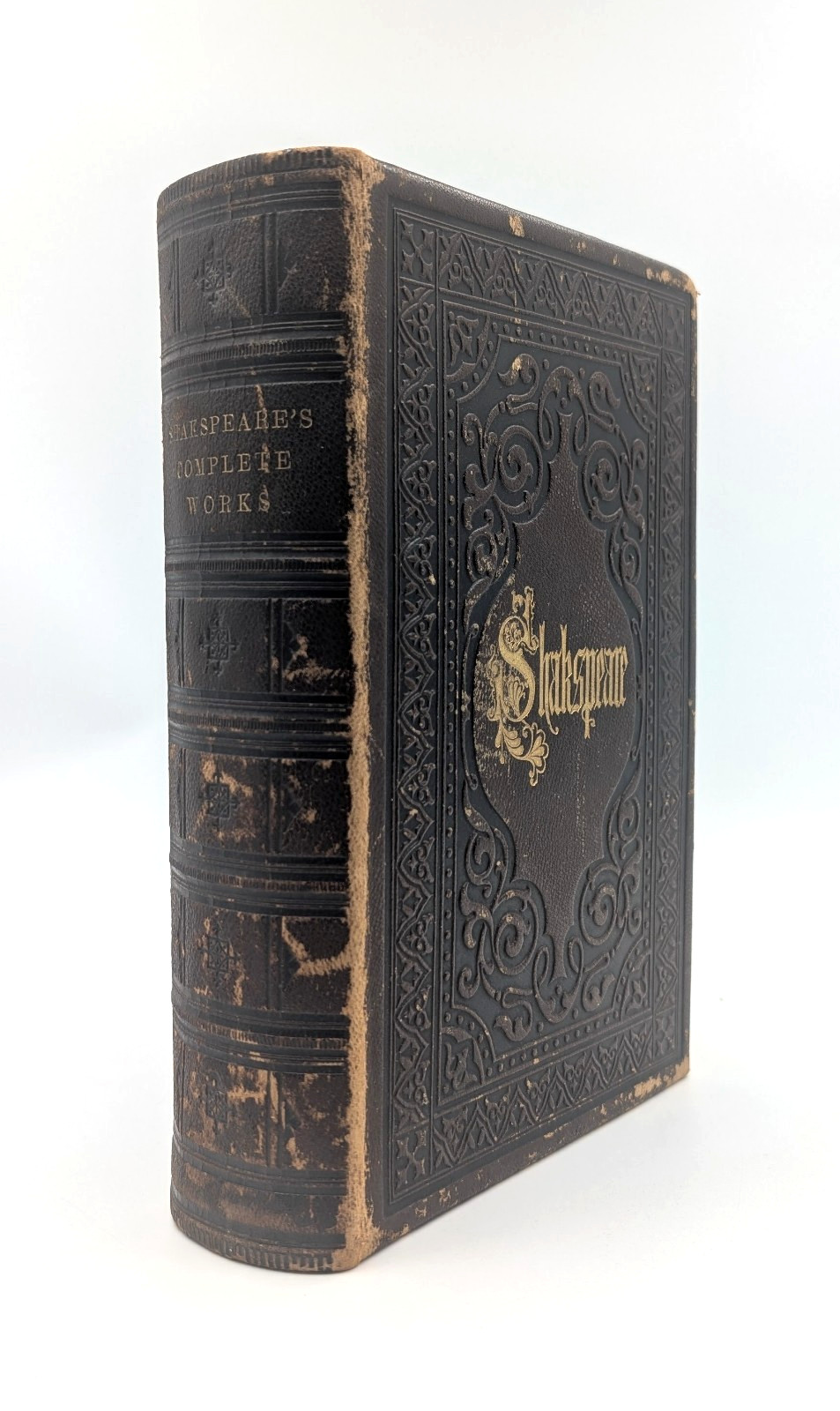 1850s Shakespeare Complete Works Leavitt & Allen Illustrated Victorian Cloth HC